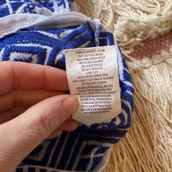 NWT. Sam Edelman Racerback Embroidered Tank - Picture 6 of 6